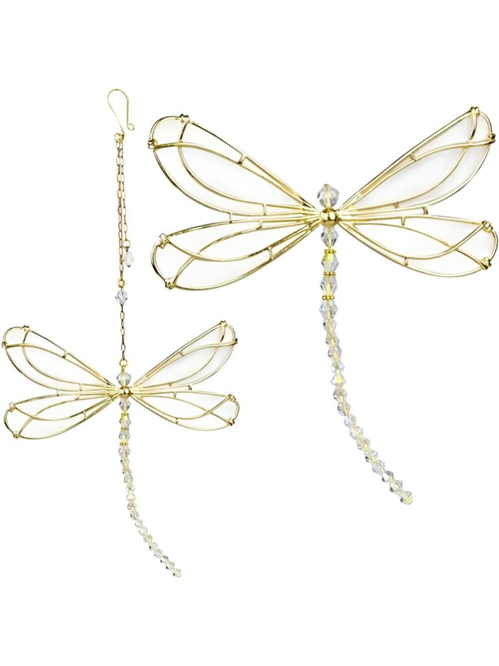 Dragonfly Crystal Suncatcher Rainbow Maker Prism, Hanging Crystals